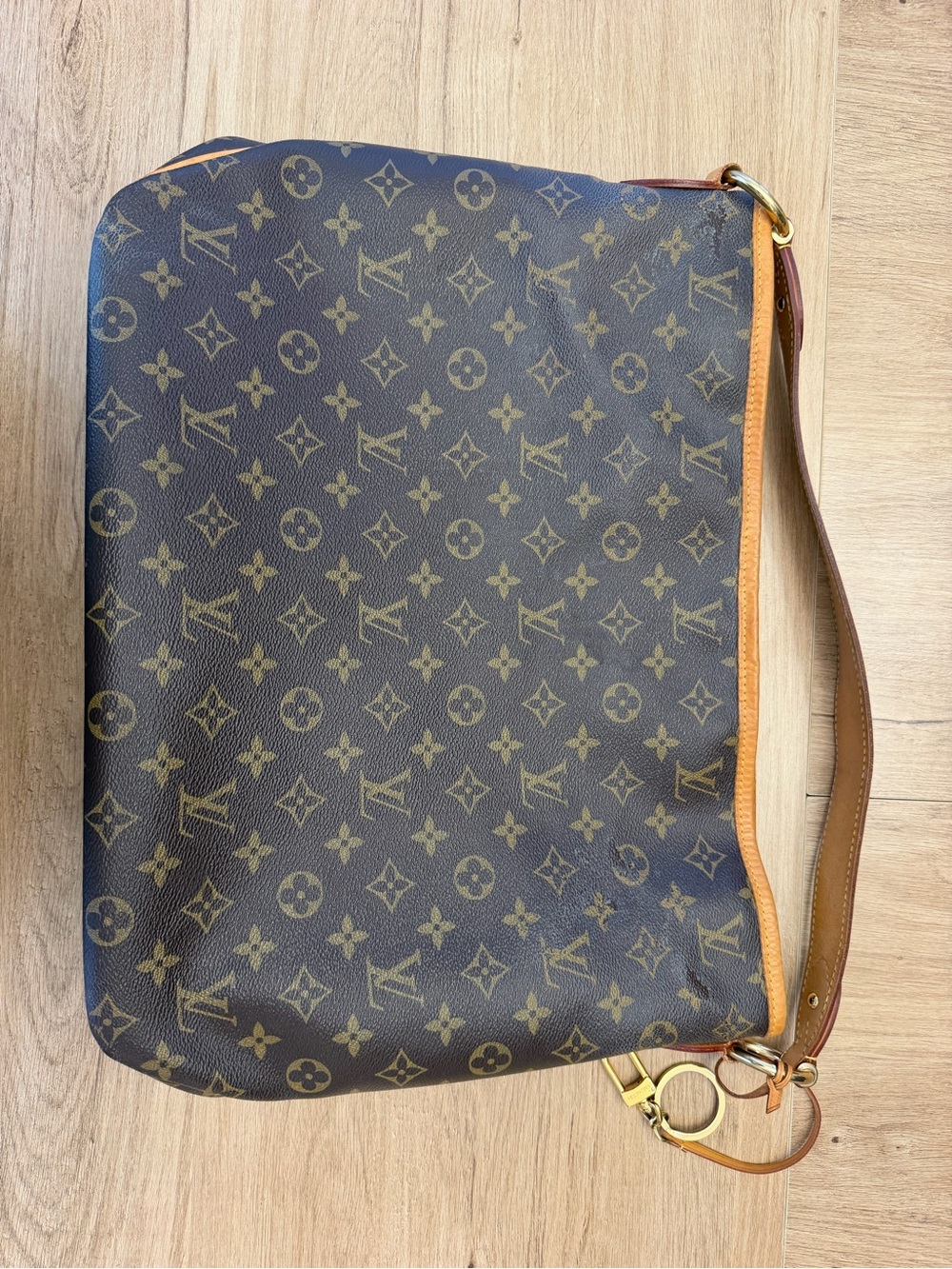 RARE***Louis Vuitton Monogram Delightful MM-Pivione interior